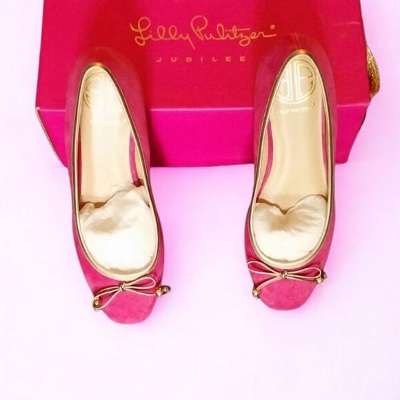 Lilly Pulitzer Ballet Flats Size 7 Retail $198 - Picture 2 of 4